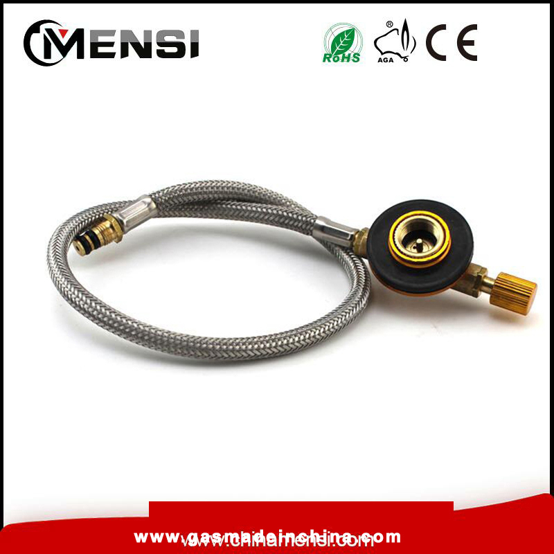 Ultralight Outdoor Camping gas burner connection tube Connecting Pipe Bottle Link Stove Hose with fire power Regulating valves